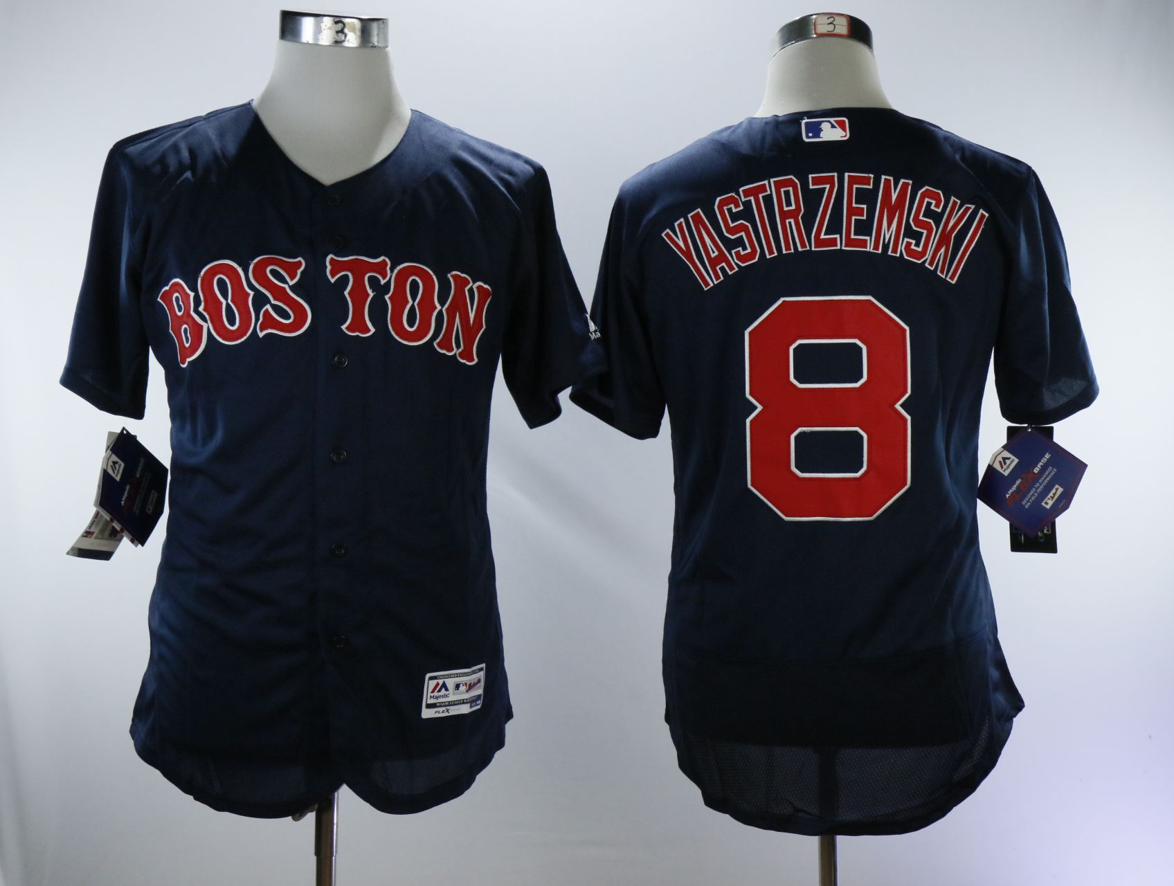 Men Boston Red Sox 8 Yastrzemski Blue MLB Jerseys